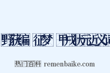 野获编·征梦·甲戌状元近义词是什么意思的图片